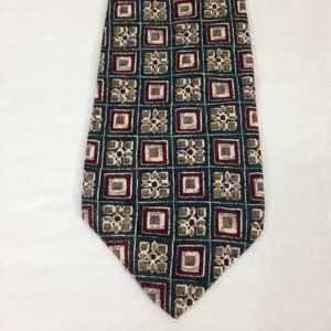 Ambassador Mens Tie Green 100% Silk Made in Italy 57x3.75 New